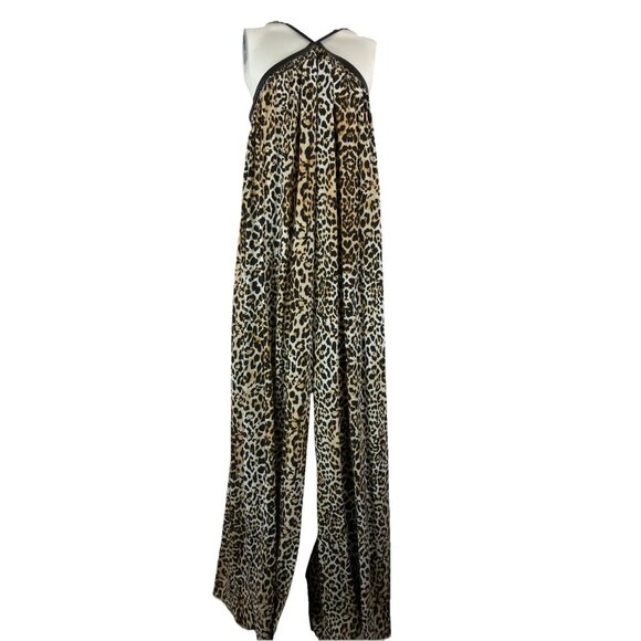 8 Rachel Zoe Silk Leopard Harness Dress - Picture 2 of 6